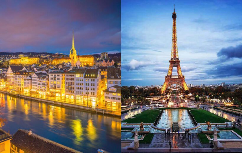 9 Days Switzerland & France Tour Package